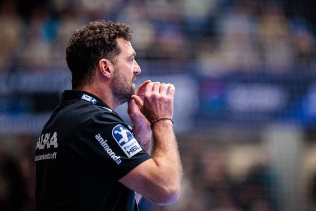 Florian Kehrmann TBV Lemgo Lippe, Coach GER, TBV Lemgo Lippe vs SG Flensburg Handewitt, Handball, 1 Bundesliga, 15 Matchday, Season 2025 2026, 04 12 2025 GER, TBV Lemgo Lippe vs SG Flensburg Handewitt, Handball, 1 Bundesliga, 15 Matchday, Season 2025 2026, 04 12 2025 Lemgo Copyright: xEibner-Pressefoto JanxRollingerx EP_JSK