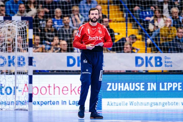 Benjamin Buric SG Flensburg Handewitt, 01 GER, TBV Lemgo Lippe vs SG Flensburg Handewitt, Handball, 1 Bundesliga, 15 Matchday, Season 2025 2026, 04 12 2025 GER, TBV Lemgo Lippe vs SG Flensburg Handewitt, Handball, 1 Bundesliga, 15 Matchday, Season 2025 2026, 04 12 2025 Lemgo Copyright: xEibner-Pressefoto JanxRollingerx EP_JSK