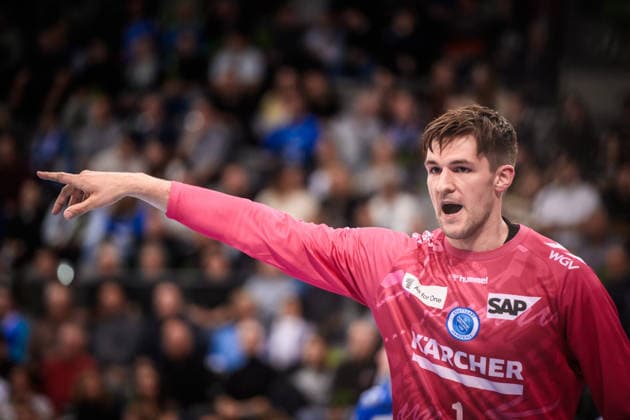 Luka Krnokapic TVB Stuttgart, 01 new goalkeeper in the ranks of TVB Stuttgart GER, TVB 1898 Stuttgart HSG Wetzlar, DAIKIN HBL, Handball, Bundesliga, 11 Matchday, Season 2025 2026, 04 12 2025 GER, TVB 1898 Stuttgart HSG Wetzlar, DAIKIN HBL, Handball, Bundesliga, 11 Matchday, Season 2025 2026, 04 12 2025 Stuttgart Copyright: xSandyxDinkelackerx EP_SDR