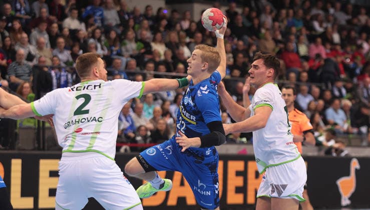 Stuttgart , Handball Daikin HBL Bundesliga TVB Stuttgart vs HSG Wetzlar , Torben Matzke TVB