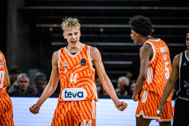 Teo Milicic ratiopharm ulm gestures during the Basketball Eurocup match between ratiopharm ulm and Dolomiti Energia Trento at ratiopharm Arena on December 4, 2025 in Neu Ulm, Germany Photo by Harry Langer DeFodi Images