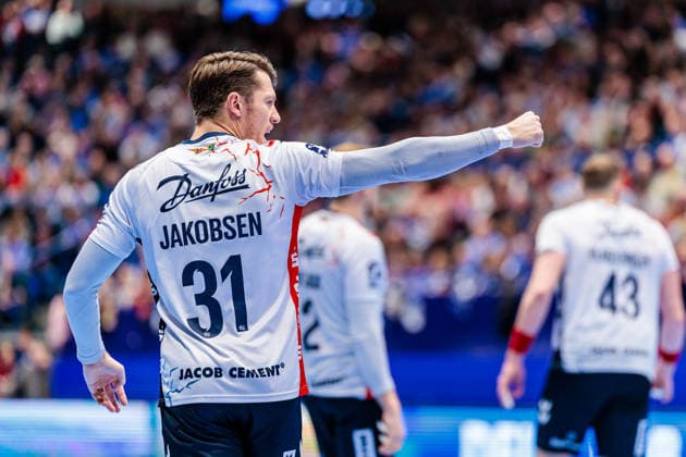Emil Jakobsen SG Flensburg Handewitt, 31 cheers is happy GER, TBV Lemgo Lippe vs SG Flensburg Handewitt, Handball, 1 Bundesliga, Matchday 15, Season 2025 2026, 04 12 2025 GER, TBV Lemgo Lippe vs SG Flensburg Handewitt, Handball, 1 Bundesliga, Matchday 15, Season 2025 2026, 04 12 2025 Lemgo Copyright: xEibner-Pressefoto JanxRollingerx EP_JSK