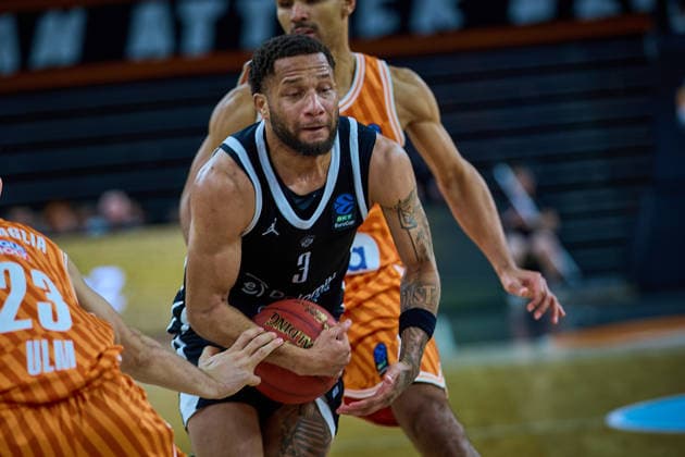 Devante Jones Dolomiti Energia Trento, 03 GER, ratiopharm ulm vs Dolomiti Energia Trento, Basketball, Matchday 9, BKT EuroCup, Season 2025 2026, 04 12 2025 GER, ratiopharm ulm vs Dolomiti Energia Trento, Basketball, Matchday 9, BKT EuroCup, Season 2025 2026, 04 12 2025 New Ulm Copyright: xEibner-Pressefoto GeraldxOelze-dexStoppanyx EP_ODS