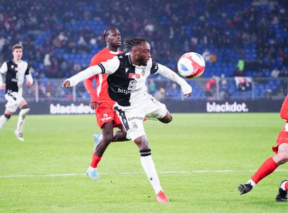 04 12 2025 Basel Switzerland Soccer Men Season 2025 2026 Cup FC Basel FC Grand Saconnex Picture Totschuetze Bnie Traore FC Basel Action