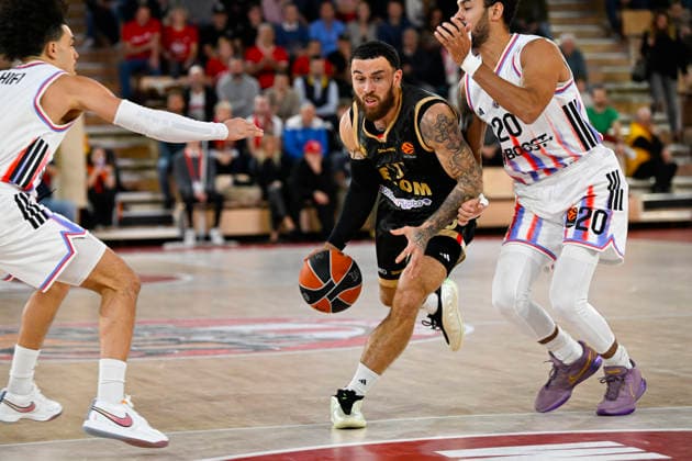 BASKET-BALL : AS Monaco VS Paris Basketball - Turkish Airlines EuroLeague - 04 12 2025 Mike James (ASM) - Turkish Airlines EuroLeague match between AS Monaco and Paris Basketball on December 4, 2025 at the Louis II Stadium in Monaco. MonacoMonaco  Copyright: xWilliamxCannarellax