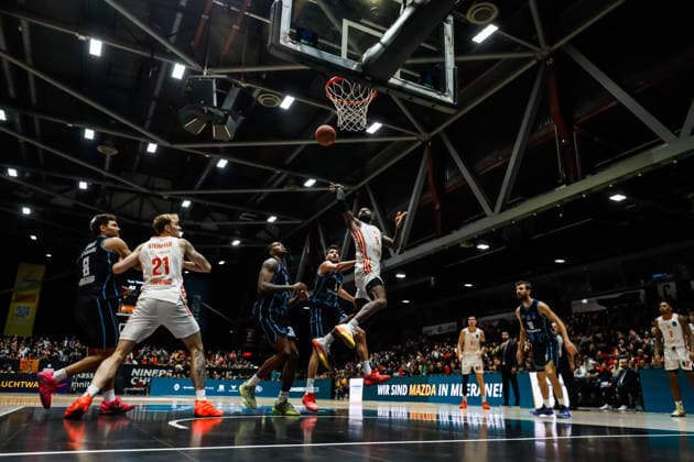 GER, BKT EuroCup, Season 2025 2026, Niners Chemnitz Turk Telekom Ankara 04 12 2025, Messe, Chemnitz, GER, BKT EuroCup, Season 2025 2026, Niners Chemnitz Turk Telekom Ankara Corey Davis Jr Niners Chemnitz, 5 Photo Alexander Trienitz Chemnitz Messe Sachsen Germany