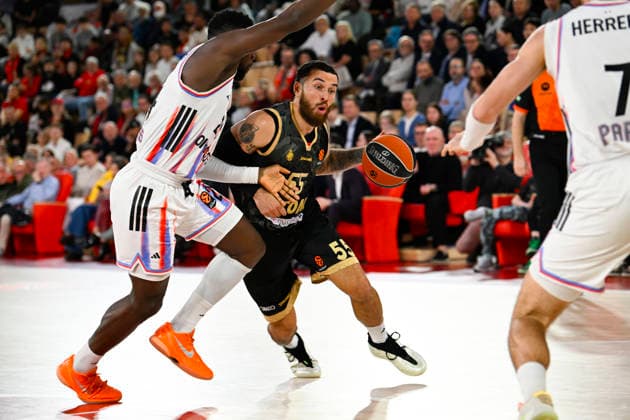 BASKET-BALL : AS Monaco VS Paris Basketball - Turkish Airlines EuroLeague - 04 12 2025 Mike James (ASM) - Turkish Airlines EuroLeague match between AS Monaco and Paris Basketball on December 4, 2025 at the Louis II Stadium in Monaco. MonacoMonaco  Copyright: xWilliamxCannarellax