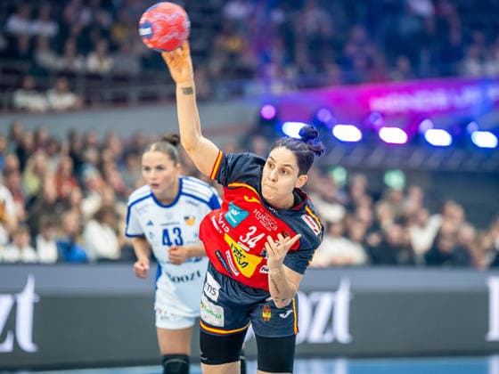 Alicia Fernandez Martinez Spain, 34 on the seven-meter, Spain vs Iceland, Handball, World Championship, Women, Season 2025 2026, 04 12 2025, Spain vs Iceland, Handball, World Championship, Women, Season 2025 2026, 04 12 2025 Dortmund Copyright: xEibner-Pressefoto MichaelxSchmidx EP_MST
