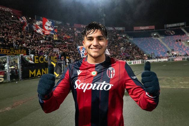 Foto IPP Damiano Fiorentini Bologna 04 12 2025 Calcio Coppa Italia 2025-2026 partita: Bologna-Parma nella foto: Santiago Castro Italy Photo Press World Copyright italy ITALY  Copyright: xR4924_italyphotopressx