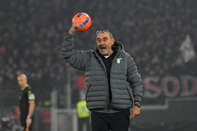 Lazio™s head coach Maurizio Sarri during the Italian Cup round of 16 soccer match between SS Lazio and AC Milan at Rome s Olympic Stadium, Italy. Thursday, December 04, 2025. Soccer  Copyright: xFabrizioxCorradetti LaPressex