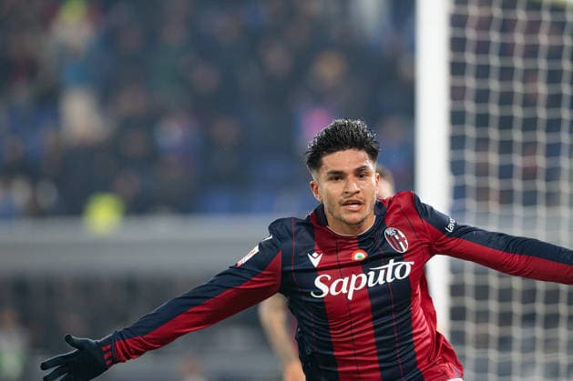 Foto IPP Damiano Fiorentini Bologna 04 12 2025 Calcio Coppa Italia 2025-2026 partita: Bologna-Parma nella foto: esultanza gol Santiago Castro Italy Photo Press World Copyright italy ITALY  Copyright: xR4924_italyphotopressx
