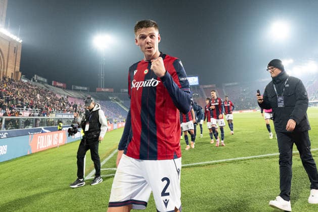 Foto IPP Damiano Fiorentini Bologna 04 12 2025 Calcio Coppa Italia 2025-2026 partita: Bologna-Parma nella foto: Emil Holm Italy Photo Press World Copyright italy ITALY  Copyright: xR4924_italyphotopressx