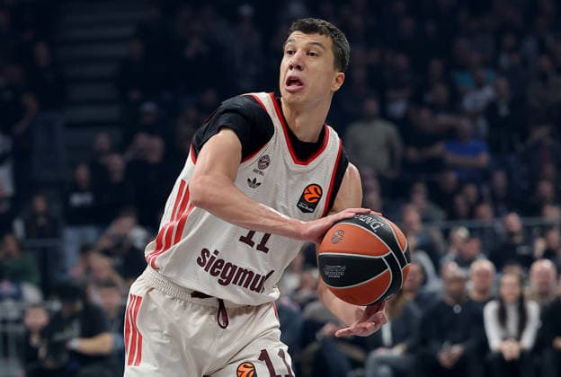 Partizan v Bayern, Euroleague basketball, season 2025 2026, round 14 Belgrade, Serbia. 4th Dec, 2025. Bayern s Vladimir Lucic during Euroleague basketball match between Partizan and Bayern Munich on December 4. 2025. in Belgrade, Serbia. Belgrade Serbia Copyright: xPedjaxMilosavljevic STARSPORTx