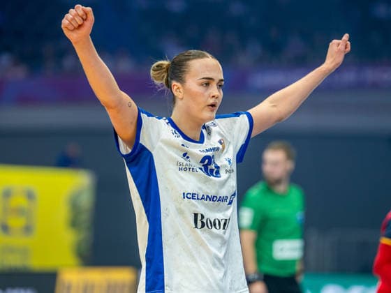 Katrin Tinna Jensdottir Iceland, 33 cheers, Spain vs Iceland, handball, world championship, women, 2025 2026 season, 04 12 2025, Spain vs Iceland, handball, world championship, women, 2025 2026 season, 04 12 2025 Dortmund Copyright: xEibner-Pressefoto MichaelxSchmidx EP_MST