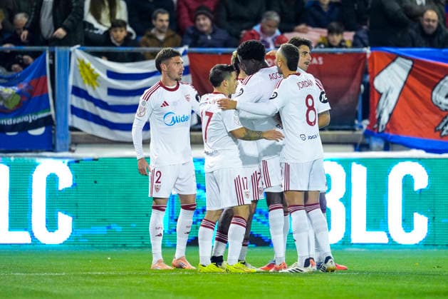 December 4, 2025, Extremadura, Extremadura, SPAIN: Isaac Romero of Sevilla FC celebrates a goal during the Copa del Rey, second round, football match played between CD Extremadura 1924 and Sevilla FC at Francisco de la Hera stadium on December 4, 2025, in Extremadura, Spain. Extremadura SPAIN - ZUMAa181 20251204_zaa_a181_062 Copyright: xJoaquinxCorcherox