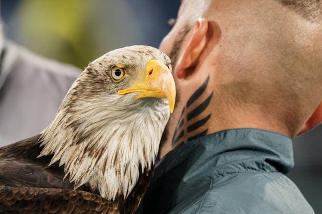 CALCIO - Coppa Italia - SS Lazio vs AC Milan Flaminia the eagle during the Round of 16 of Coppa Italia between S.S. Lazio vs A.C. Milan at the Olympic Stadium, Rome, italy on 4 December 2025 Rome Italy  Copyright: xIPAxSport ABACAx