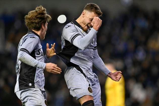 KRC Genk v RSC Anderlecht - Belgian Croky Cup GENK, BELGIUM - DECEMBER 04 : Hazard Thorgan midfielder of RSC Anderlecht celebrates scoring a penalty during the Belgian Croky Cup round of 16 match between KRC Genk and RSC Anderlecht on December 4, 2025 in Genk, Belgium, 04 12 2025 Genk Belgium  Copyright: xDhax