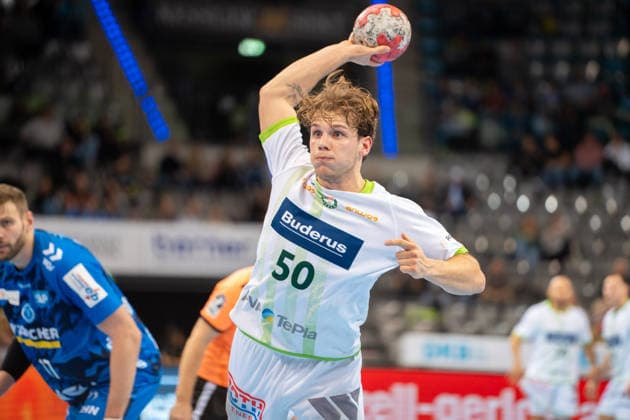 Handball I Men I Season 2025 2026 I Bundesliga I 11 Matchday I TVB Stuttgart HSG Wetzlar I 04 12 2025 Lion Zacharias 50, HSG Wetzlar Stuttgart Porsche Arena Baden Württemberg Germany Copyright: xLobeca MaxxPetershansx