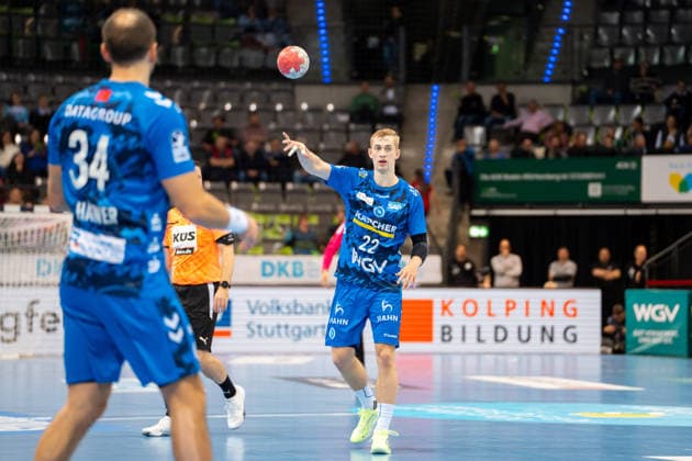 Handball I Men I Season 2025 2026 I Bundesliga I 11 Matchday I TVB Stuttgart HSG Wetzlar I 04 12 2025 Torben Matzken 22, TVB Stuttgart Stuttgart Porsche Arena Baden Württemberg Germany Copyright: xLobeca MaxxPetershansx