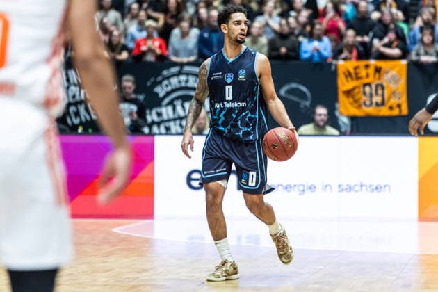 GER, BKT EuroCup, Season 2025 2026, Niners Chemnitz Turk Telekom Ankara 04 12 2025, Messe, Chemnitz, GER, BKT EuroCup, Season 2025 2026, Niners Chemnitz Turk Telekom Ankara Michael Jaden Devoe Turk Telekom Ankara 0 Photo Alexander Trienitz Chemnitz Messe Sachsen Germany