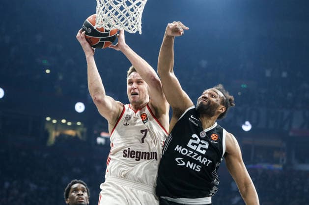 Partizan Mozzart Bet Belgrade v Bayern Munich - EuroLeague BELGRADE, SERBIA - DECEMBER 4: Jabari Parker (22) of Partizan Mozzart Bet Belgrade compete during EuroLeague basketball match between between Partizan Mozzart Bet Belgrade and Bayern Munich at the Beogradska Arena in Belgrade, Serbia on December 4, 2025. Filip Stevanovic Anadolu Belgrade Serbia. Editorial use only. Please get in touch for any other usage.  Copyright: x2025xAnadoluxFilipxStevanovicx