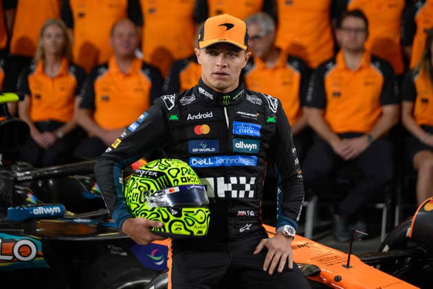 F1 Grand Prix of Abu Dhabi - Previews Lando Norris of the McLaren Formula 1 Team participates in Media Day in Yas Island, Abu Dhabi, on December 4, 2025. Abu Dhabi United Arab Emirates  Copyright: xAhmadxAlShehabx originalFilename:alshehab-formula1251204_np3HN.jpg