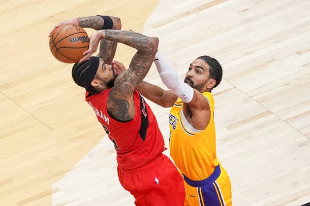 Los Angeles Lakers v Toronto Raptors - NBA, Basketball Herren, USA TORONTO, CANADA - DECEMBER 4 : Brandon Ingram (3) of Toronto Raptors in action during the NBA basketball game between Los Angeles Lakers and Toronto Raptors at the Scotiabank Arena on December 4, 2025 in Toronto, Ontario, Canada. Mert Alper Dervis Anadolu Toronto Canada. Editorial use only. Please get in touch for any other usage.  Copyright: x2025xAnadoluxMertxAlperxDervisx