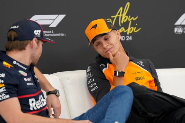 FORMULA ONE ABU DHABI GRAND PRIX 2025 Lando Norris 4 (GBR), McLaren MCL39 press conference, PK, Pressekonferenz during Media Day at the Formula One Etihad Airways Abu Dhabi Grand Prix 2025 at the Yas Marina Circuit, Yas Island, United Arab Emirates on 4 December 2025 Credit: Eleanor Hoad Every Second Media Editorial use only. All images are copyright Every Second Media Limited. No images may be reproduced without prior permission. Copyright: xIMAGO EveryxSecondxMediax ESM-1690-0052 EleanorxHoadx xEveryxSecondxMediax