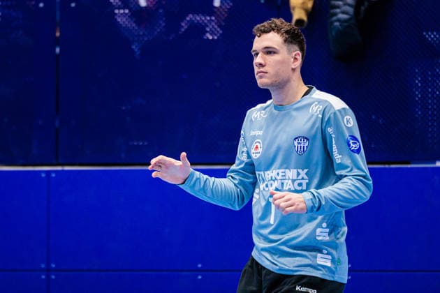 Constantin Moestl TBV Lemgo Lippe, 01 GER, TBV Lemgo Lippe vs SG Flensburg Handewitt, Handball, 1 Bundesliga, 15 Matchday, Season 2025 2026, 04 12 2025 GER, TBV Lemgo Lippe vs SG Flensburg Handewitt, Handball, 1 Bundesliga, 15 Matchday, Season 2025 2026, 04 12 2025 Lemgo Copyright: xEibner-Pressefoto JanxRollingerx EP_JSK
