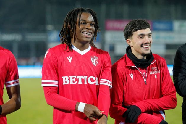 Cup 1 8 Final FC Aarau FC Sion Final cheer Winsley Boteli FC Sion 04 12 2025 Stadion Bruegglifeld Aarau, SWITZERLAND, Season 2025 2026 Mens football Swiss Cup 1 8 Final FC Aarau FC Sion Final cheer Winsley Boteli Theo Bouchlarhem FC Sion