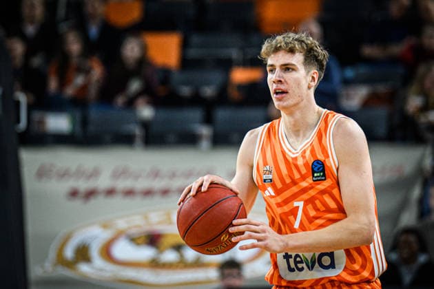 Tobias Jensen ratiopharm ulm controls the Ball during the Basketball Eurocup match between ratiopharm ulm and Dolomiti Energia Trento at ratiopharm Arena on December 4, 2025 in Neu Ulm, Germany Photo by Harry Langer DeFodi Images