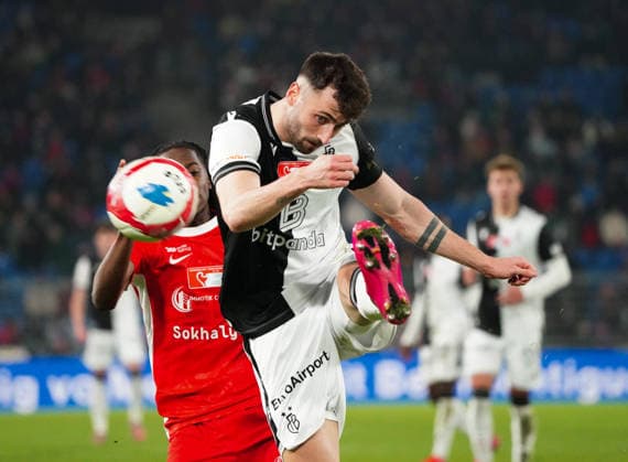 04 12 2025 Basel Switzerland Soccer Men Season 2025 2026 Cup FC Basel FC Grand Saconnex Picture Dominik Schmid FC Basel Action