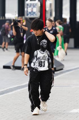 December 5, 2025, Abu Dhabi, Abu Dhabi, United Arab Emirates: 22 YUKI TSUNODA (JPN, Red Bull Racing F1 Team) arriving at the paddock during Free Practice Day (Friday) at the Formula 1 Etihad Airways Abu Dhabi Prix 2025 at the Yas Marina Circuit in Abu Dhabi, United Arab Emirates Abu Dhabi United Arab Emirates - ZUMAr193 20251205_zsp_r193_005 Copyright: xSaraxRuffonix