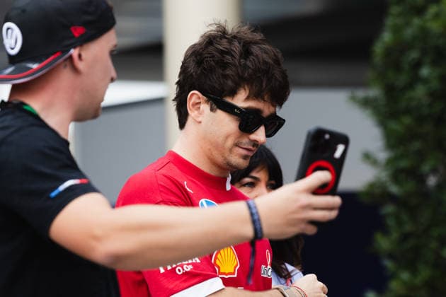 December 5, 2025, Abu Dhabi, Abu Dhabi, United Arab Emirates: 16 CHARLES LECLERC (MCO, Scuderia Ferrari F1 Team) arriving at the paddock during Free Practice Day (Friday) at the Formula 1 Etihad Airways Abu Dhabi Prix 2025 at the Yas Marina Circuit in Abu Dhabi, United Arab Emirates Abu Dhabi United Arab Emirates - ZUMAr193 20251205_zsp_r193_028 Copyright: xSaraxRuffonix