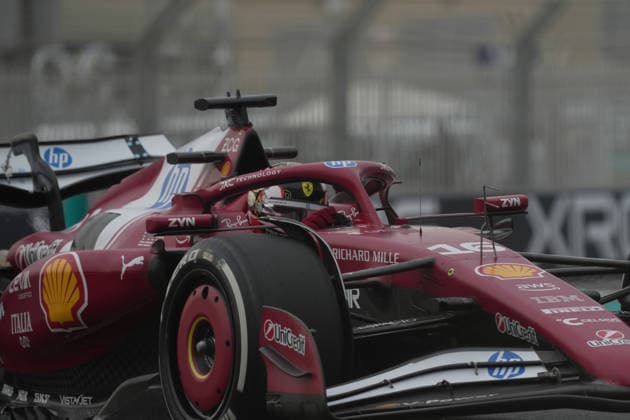 Formula 1 Etihad Airways Abu Dhabi Grand Prix 2025 05 12 2025, Yas Marina Circuit, Abu Dhabi, Formula 1 Etihad Airways Abu Dhabi Grand Prix 2025 , in the picture Charles Leclerc MCO , Scuderia Ferrari HP nordphotoxGmbHx xBratic nph00250