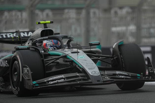 Formula 1 Etihad Airways Abu Dhabi Grand Prix 2025 05 12 2025, Yas Marina Circuit, Abu Dhabi, Formula 1 Etihad Airways Abu Dhabi Grand Prix 2025 , pictured Andrea Kimi Antonelli ITA , Mercedes AMG Petronas Formula One Team nordphotoxGmbHx xBratic nph00250