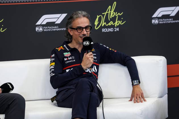 F1 - ABU DHABI GRAND PRIX 2025 MEKIES Laurent (fra), CEO & Team Principal at Red Bull Racing press conference, PK, Pressekonferenz during the 2025 Formula 1 Abu Dhabi Grand Prix, 24th round of the 2025 FIA Formula One World Championship, WM, Weltmeisterschaft from December 05 to 07, 2025 on the Yas Marina Circuit, in Abu Dhabi, United Arab Emirates - Abu DhabiUnited Arab Emirates  Copyright: xXavixBonillax