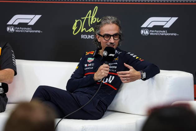 F1 - ABU DHABI GRAND PRIX 2025 MEKIES Laurent (fra), CEO & Team Principal at Red Bull Racing press conference, PK, Pressekonferenz during the 2025 Formula 1 Abu Dhabi Grand Prix, 24th round of the 2025 FIA Formula One World Championship, WM, Weltmeisterschaft from December 05 to 07, 2025 on the Yas Marina Circuit, in Abu Dhabi, United Arab Emirates - Abu DhabiUnited Arab Emirates  Copyright: xXavixBonillax