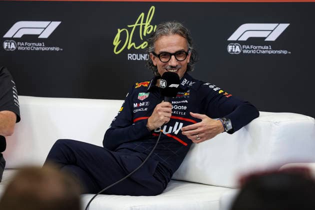 F1 - ABU DHABI GRAND PRIX 2025 MEKIES Laurent (fra), CEO & Team Principal at Red Bull Racing press conference, PK, Pressekonferenz during the 2025 Formula 1 Abu Dhabi Grand Prix, 24th round of the 2025 FIA Formula One World Championship, WM, Weltmeisterschaft from December 05 to 07, 2025 on the Yas Marina Circuit, in Abu Dhabi, United Arab Emirates - Abu DhabiUnited Arab Emirates  Copyright: xXavixBonillax