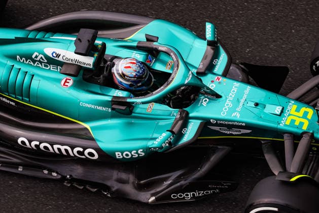 F1 - ABU DHABI GRAND PRIX 2025 35 CRAWFORD Jak (usa), Aston Martin F1 Team AMR25, action during the 2025 Formula 1 Abu Dhabi Grand Prix, 24th round of the 2025 FIA Formula One World Championship, WM, Weltmeisterschaft from December 05 to 07, 2025 on the Yas Marina Circuit, in Abu Dhabi, United Arab Emirates - Abu DhabiUnited Arab Emirates  Copyright: xFLORENTxGOODENx