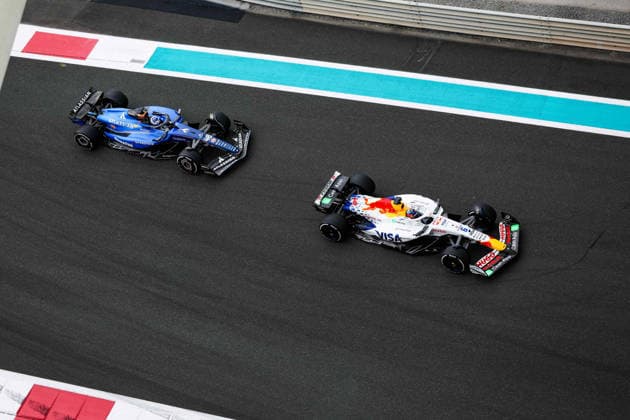 F1 - ABU DHABI GRAND PRIX 2025 06 HADJAR Isack (fra), Visa Cash App RB F1 Team VCARB02, 46 BROWNING Luke (gbr), Williams Racing FW47, action during the 2025 Formula 1 Abu Dhabi Grand Prix, 24th round of the 2025 FIA Formula One World Championship, WM, Weltmeisterschaft from December 05 to 07, 2025 on the Yas Marina Circuit, in Abu Dhabi, United Arab Emirates - Abu DhabiUnited Arab Emirates Copyright: xFLORENTxGOODENx