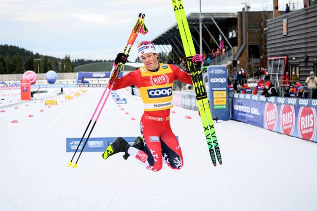 251205 Johannes Hosflot Klaeboƒof Norway celebrates after the men s sprint semi final during the FIS Cross-Country World Cup on December 5, 2025 in Trondheim. Photo: Maxim Thore BILDBYRAN kod MT MT0910 skidor cross-country skiing langrenn världscupen fis cross country world cup sverige fis cross-country world cup bbeng sprint norge jubel *** 251205 Johannes Hosflot Klaeboƒof Norway celebrates after the men s sprint semi final during the FIS Cross Country World Cup on December 5, 2025 in Trondheim Photo Maxim Thore BILDBYRAN kod MT MT0910 skidor cross country skiing langrenn världscupen fis cross country world cup sverige fis cross country world cup bbeng sprint norge jubel  Copyright: MAXIMxTHORE BB251205MT238