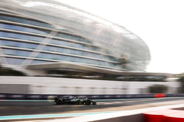 F1 - ABU DHABI GRAND PRIX 2025 63 RUSSELL George (gbr), Mercedes AMG F1 Team W16, action during the 2025 Formula 1 Abu Dhabi Grand Prix, 24th round of the 2025 FIA Formula One World Championship, WM, Weltmeisterschaft from December 05 to 07, 2025 on the Yas Marina Circuit, in Abu Dhabi, United Arab Emirates - Abu DhabiUnited Arab Emirates  Copyright: xANTONINxVINCENTx