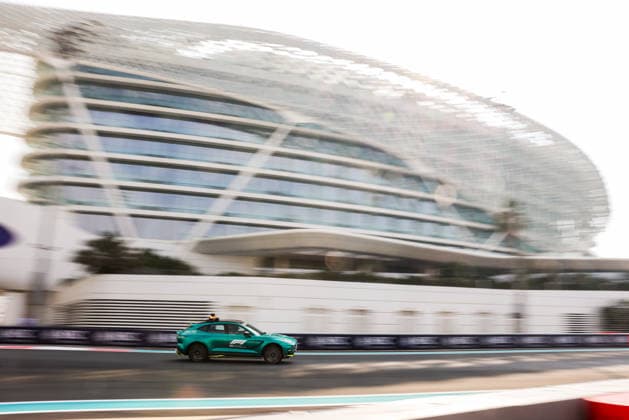 F1 - ABU DHABI GRAND PRIX 2025 FIA Aston Martin DBX707 Medical Car during the 2025 Formula 1 Abu Dhabi Grand Prix, 24th round of the 2025 FIA Formula One World Championship, WM, Weltmeisterschaft from December 05 to 07, 2025 on the Yas Marina Circuit, in Abu Dhabi, United Arab Emirates - Abu DhabiUnited Arab Emirates  Copyright: xANTONINxVINCENTx