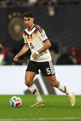 ALEKSANDAR PAVLOVIC, Germania national team, Nationalteam World Cup 2026 Qualifying, Germany-Slovakia 6-0, azione, action, single shot QUALIFICAZIONI MONDIALI 2026 GERMANIA-SLOVACCHIA 6-0