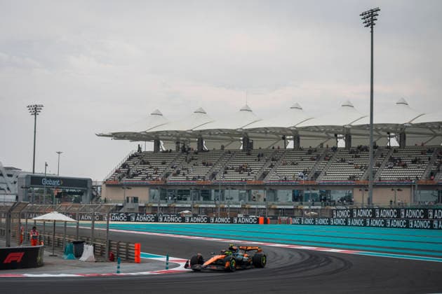 Formula 1 Etihad Airways Abu Dhabi Grand Prix 2025 Loïs Gelbart Carrasco OVERTAKE MAXPPP - Abu Dhabi 05 12 2025 04 NORRIS Lando (gbr), McLaren F1 Team, action at the Formula 1 Etihad Airways Abu Dhabi Grand Prix 2025, the 24th round of the 2025 FIA Formula 1 World Championship, WM, Weltmeisterschaft at Yas Marina Circuit in Abu Dhabi, United Arab Emirates, from 4 to 7 December 2025 Abu Dhabi Yas Marina Circuit United Arab Emirates  Copyright: xOVERTAKE MAXPPPxLoïsxGelbartxCarrascox OVT202512054849 OVT202512054849