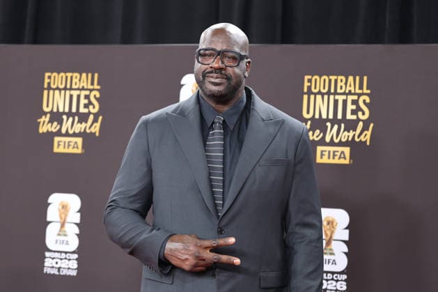 Former American basketball player Shaquille O’Neal poses on the red carpet ahead of the draw for the 2026 FIFA World Cup, WM, Weltmeisterschaft, Fussball at the Kennedy Center in Washington, United States, 05 December 2025. 2026 FIFA World Cup draw !ACHTUNG: NUR REDAKTIONELLE NUTZUNG!  Copyright: xOctavioxGuzmánx AME6127 20251205-55018748454_1