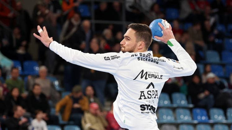 05 12 2025, Germany, Bietigheim, Handball 2 Bundesliga, SG BBM Bietigheim vs HC Oppenweiler Backnang, Dominik Weiß HCO