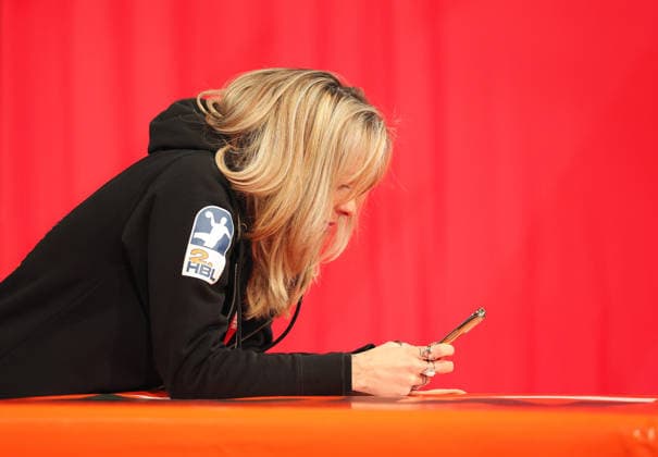 05 12 2025, Germany, Bietigheim, Handball 2 Bundesliga, SG BBM Bietigheim vs HC Oppenweiler Backnang, Carina Lessig HCO Insta
