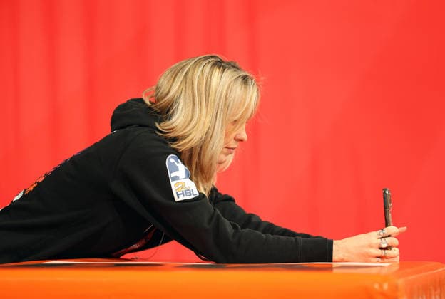 05 12 2025, Germany, Bietigheim, Handball 2 Bundesliga, SG BBM Bietigheim vs HC Oppenweiler Backnang, Carina Lessig HCO Insta